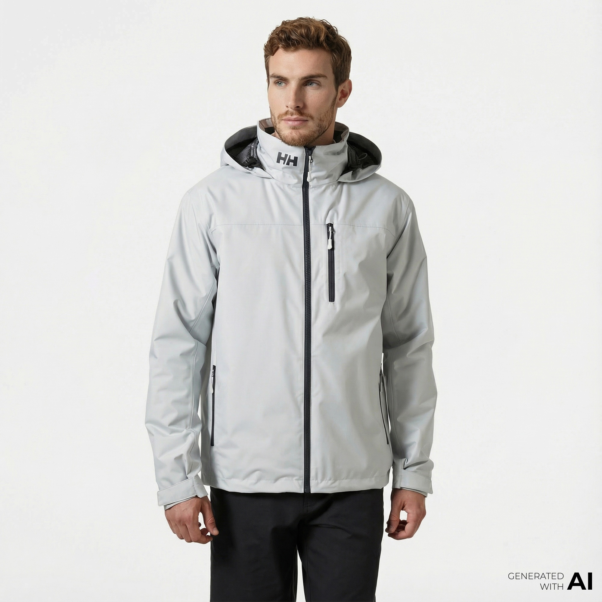Helly Hansen Crew Hooded Midlayer 2 Erkek Gri Mont