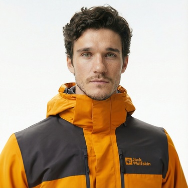  Jack Wolfskin Jasper 3In1 Erkek Sarı Outdoor Ceketi
