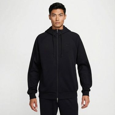  Nike Dri-Fit Primary Fleece Erkek Siyah Hoodie