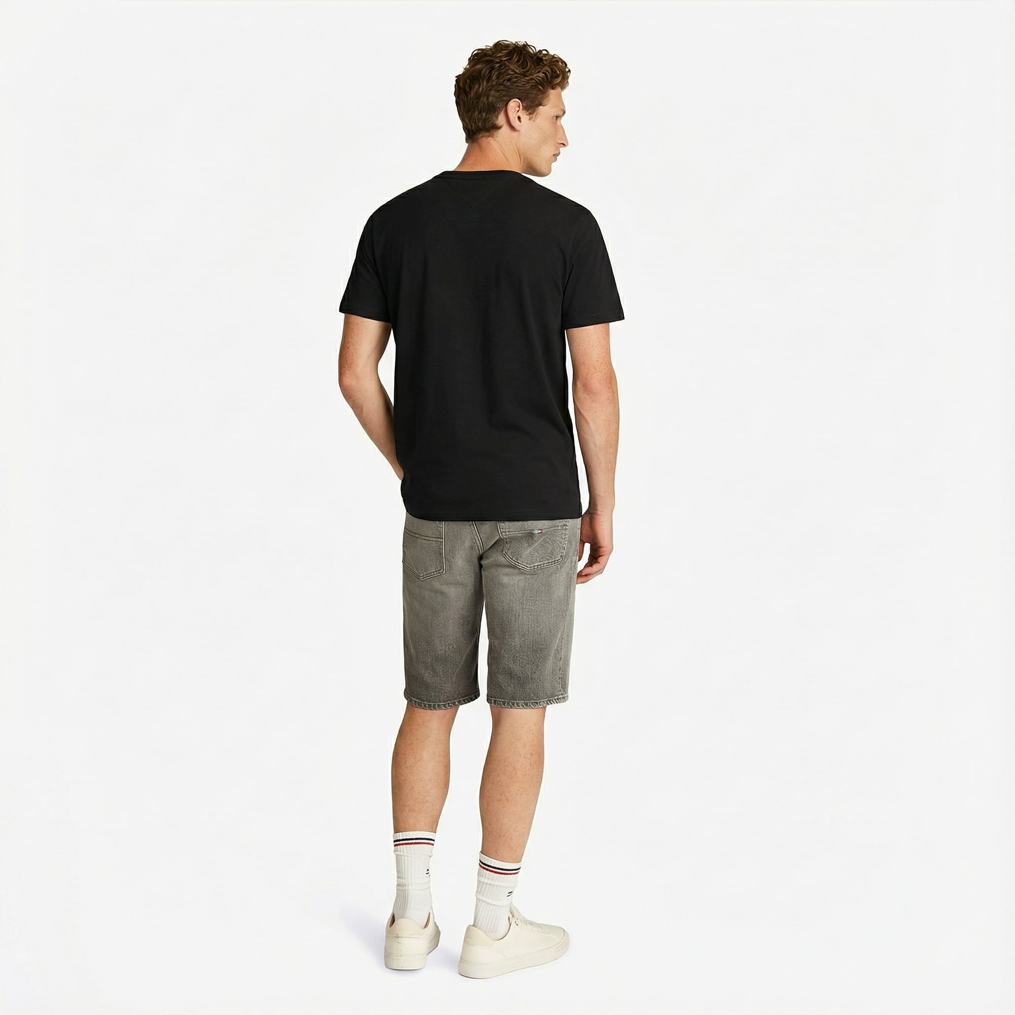 Tommy Hilfiger Badge Erkek Siyah T-Shirt