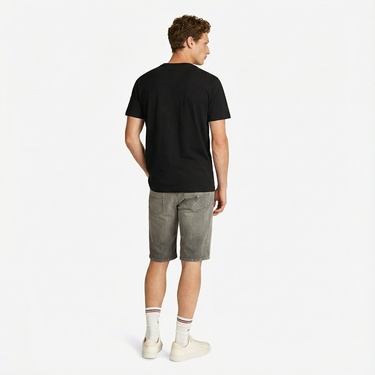  Tommy Hilfiger Badge Erkek Siyah T-Shirt