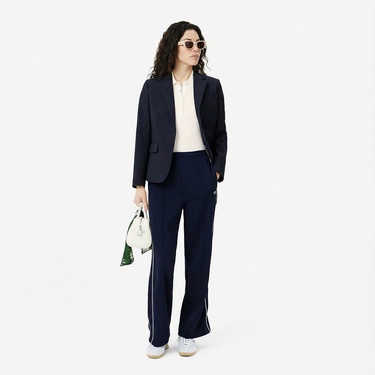  Lacoste L.12.D Kadın Slim Fit Beyaz Polo