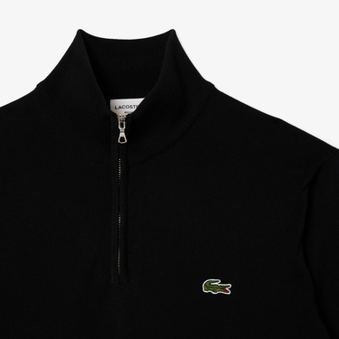  Lacoste Erkek Regular Fit Yarım Fermuarlı Lacivert Kazak