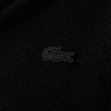  Lacoste Kadın Relaxed Fit Kapüşonlu Siyah Hırka
