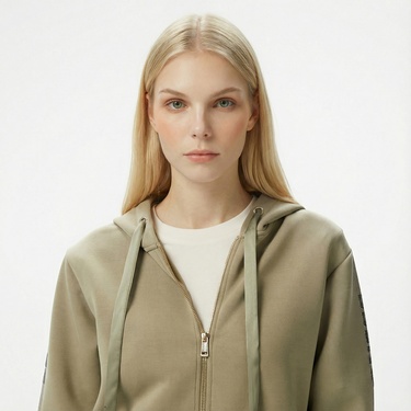  Guess Kadın Haki Hoodie