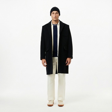  Lacoste Erkek Regular Fit Bisiklet Yaka Lacivert T-Shirt