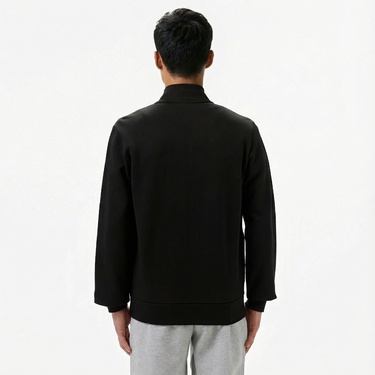  Lacoste Erkek Regular Fit Fermuarlı Siyah Sweatshirt