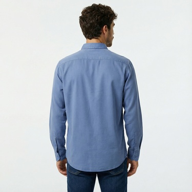  Nautica Erkek Mavi Classic Fit Gömlek