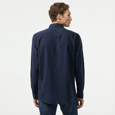  Nautica Erkek Lacivert Classic Fit Gömlek