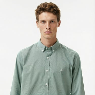  Nautica Erkek Yeşil Gömlek