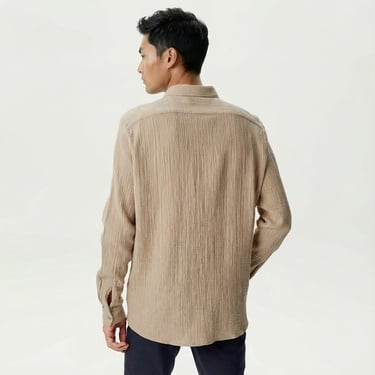  Nautica Erkek Bej Classic Fit Gömlek