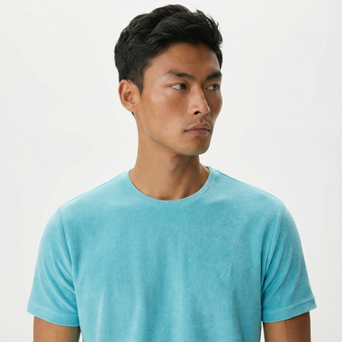  Nautica Erkek Mavi Standart Fit T-Shirt