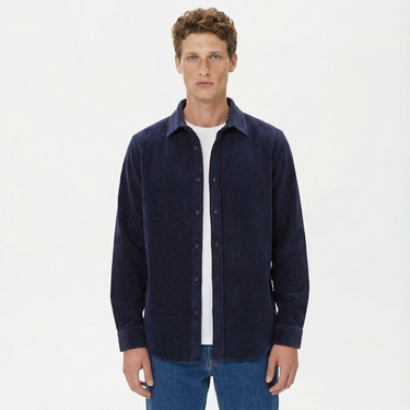  Nautica Erkek Lacivert Slim Fit Gömlek