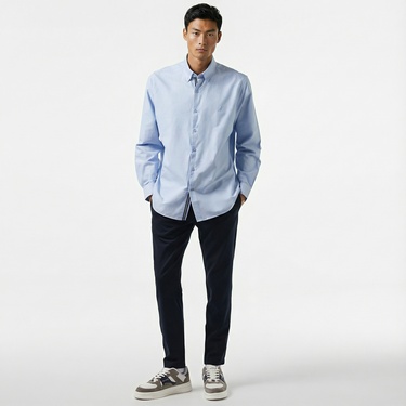  Nautica Erkek Mavi Classic Fit Gömlek