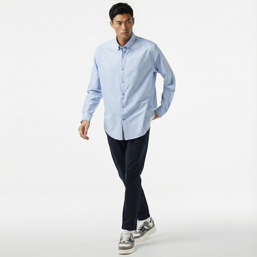  Nautica Erkek Mavi Classic Fit Gömlek