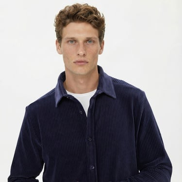  Nautica Erkek Lacivert Slim Fit Gömlek