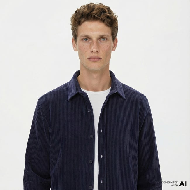  Nautica Erkek Lacivert Slim Fit Gömlek