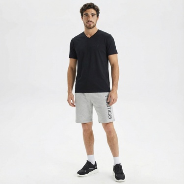  Nautica Erkek Siyah Standart Fit T-Shirt