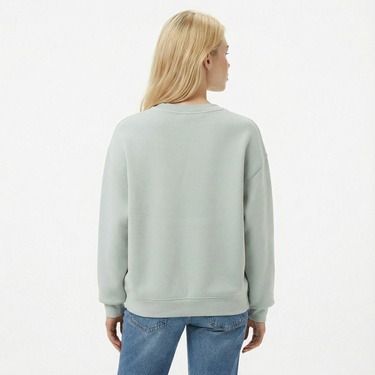  Guess Cecilia Scuba Kadın Yeşil Sweatshirt