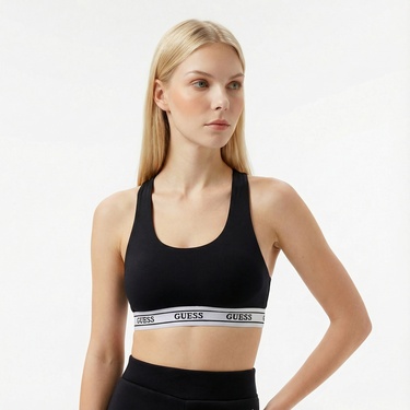  Guess New Aline Kadın Siyah Bra