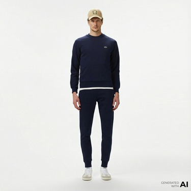  Lacoste Erkek Slim Fit Lacivert Eşofman Altı