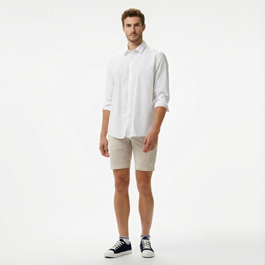  Nautica Erkek Beyaz Classic Fit Gömlek