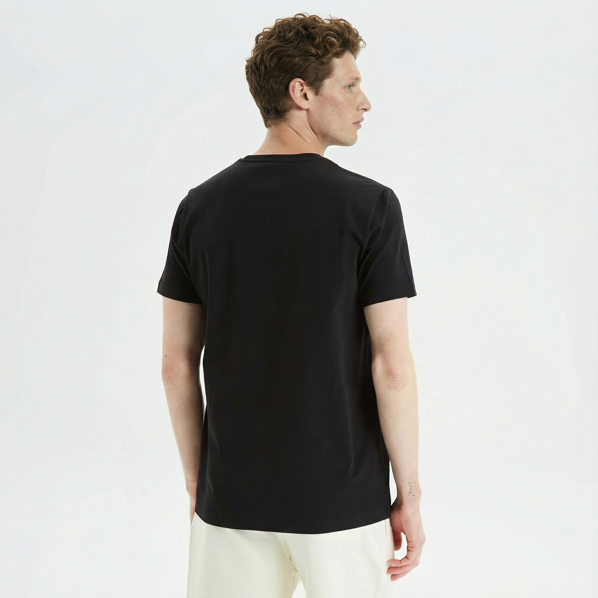 Nautica Erkek Siyah Standart Fit Baskılı T-Shirt