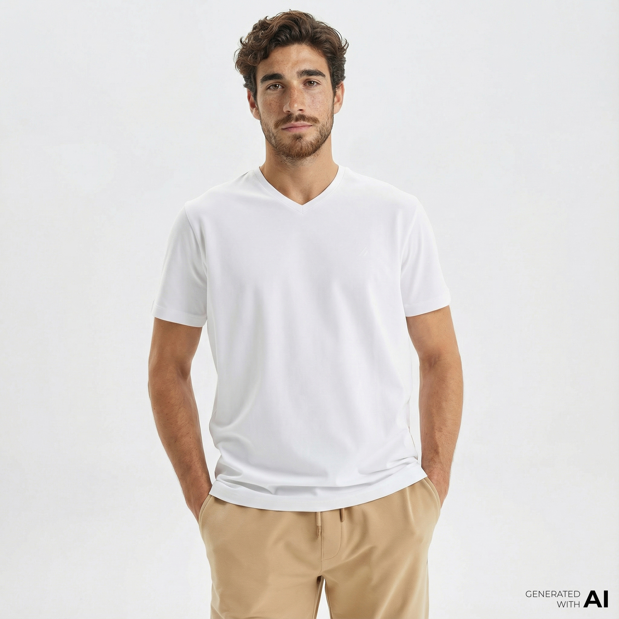  Nautica Erkek Beyaz Standart Fit T-Shirt