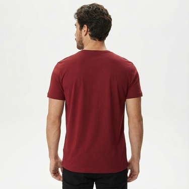  Nautica Erkek Bordo T-Shirt
