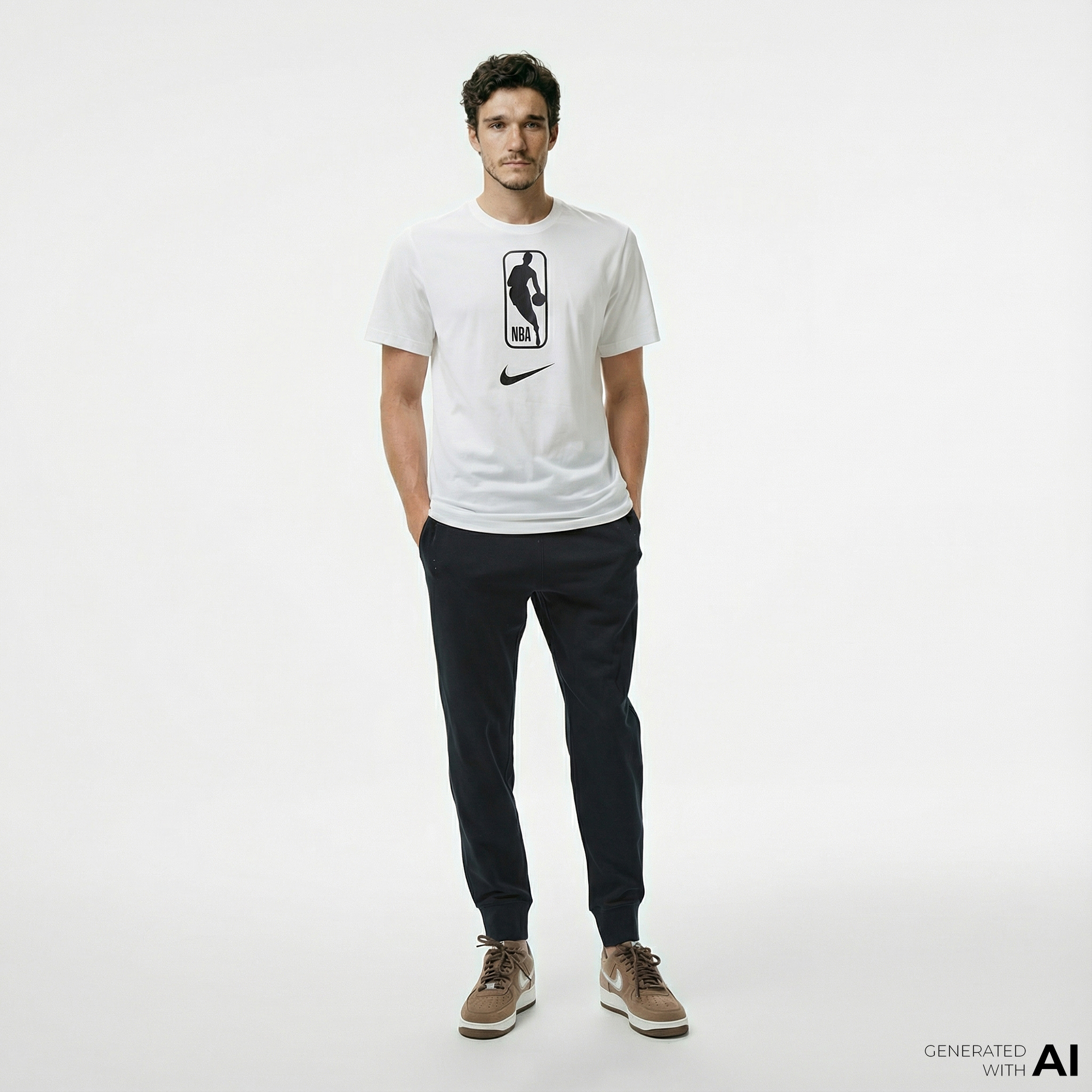  Nike Club Fit Erkek Siyah Eşofman Altı