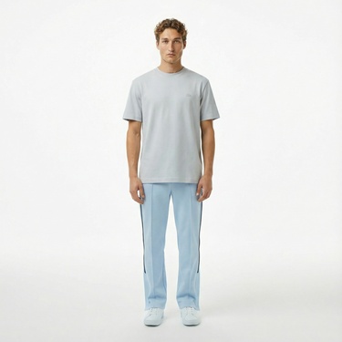  Lacoste Erkek Relaxed Fit Bisiklet Yaka Gri T-Shirt