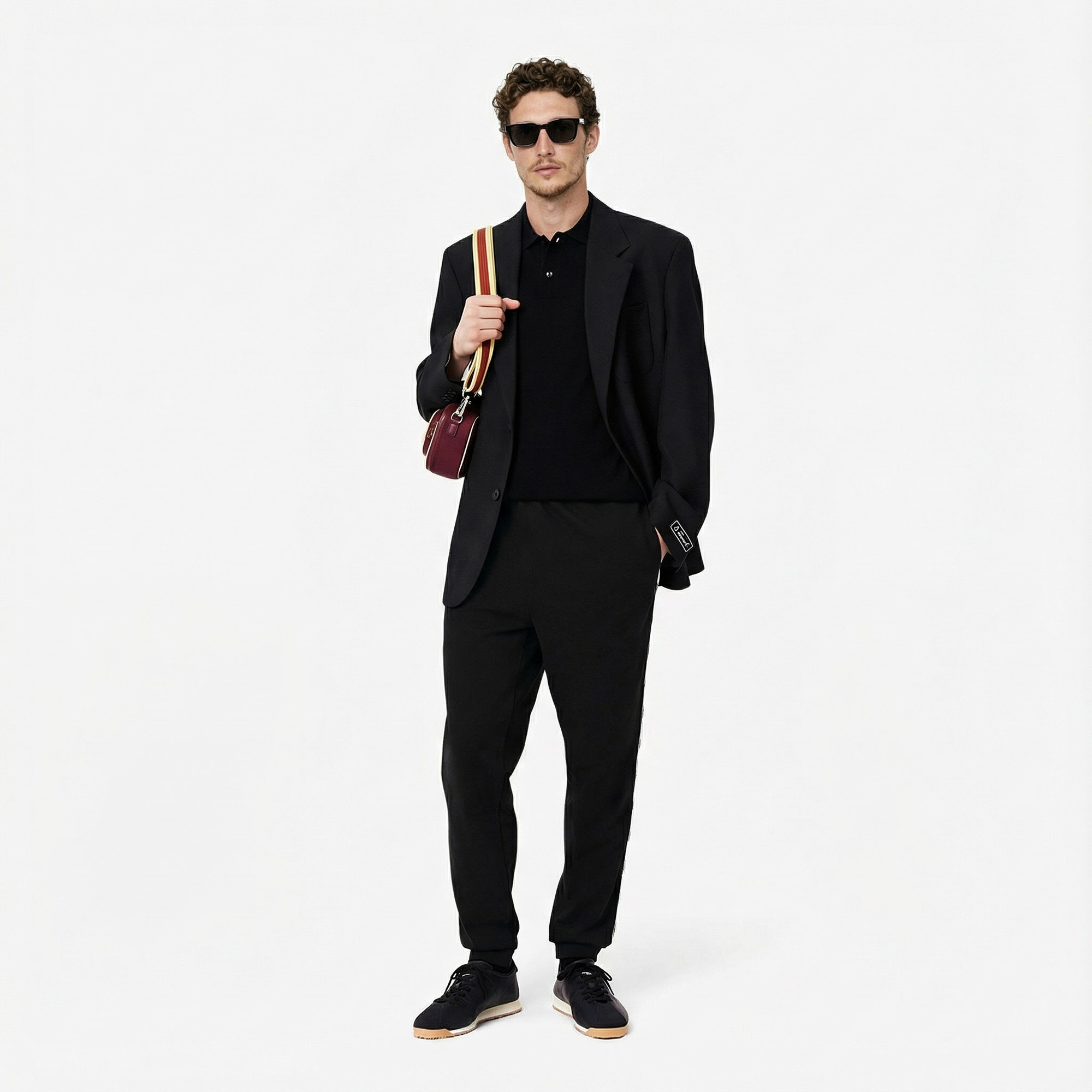  Lacoste Erkek Tapered Fit Siyah Eşofman Altı