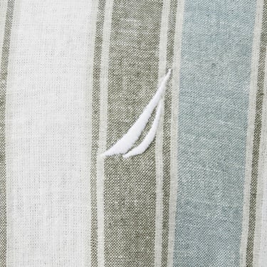  Nautica Erkek Yeşil Classic Fit Çizgili Gömlek