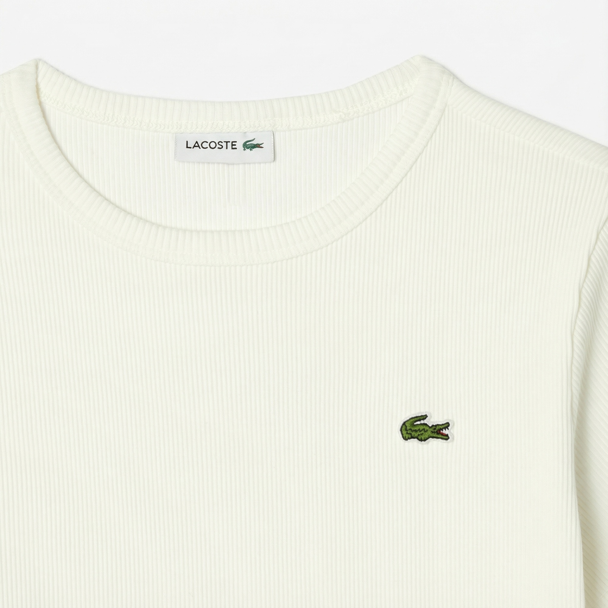 Lacoste Çocuk Bisiklet Yaka Beyaz T-Shirt