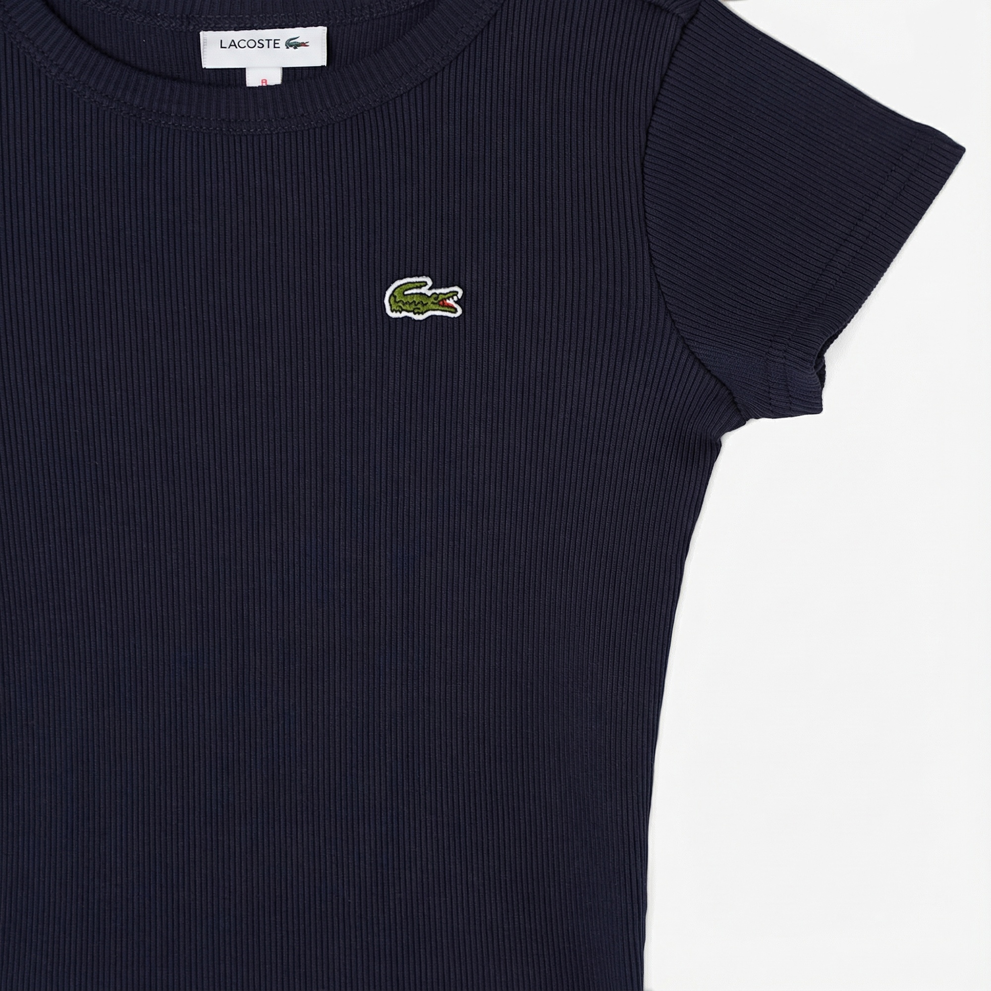 Lacoste Çocuk Bisiklet Yaka Lacivert T-Shirt