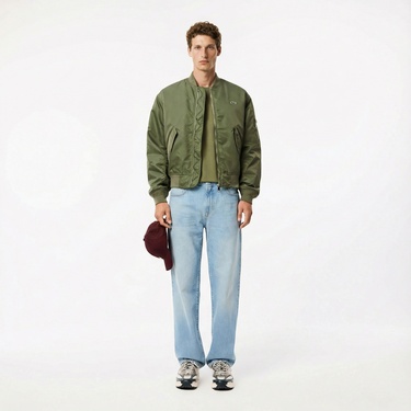  Lacoste Erkek Classic Fit Bisiklet Yaka Haki T-Shirt