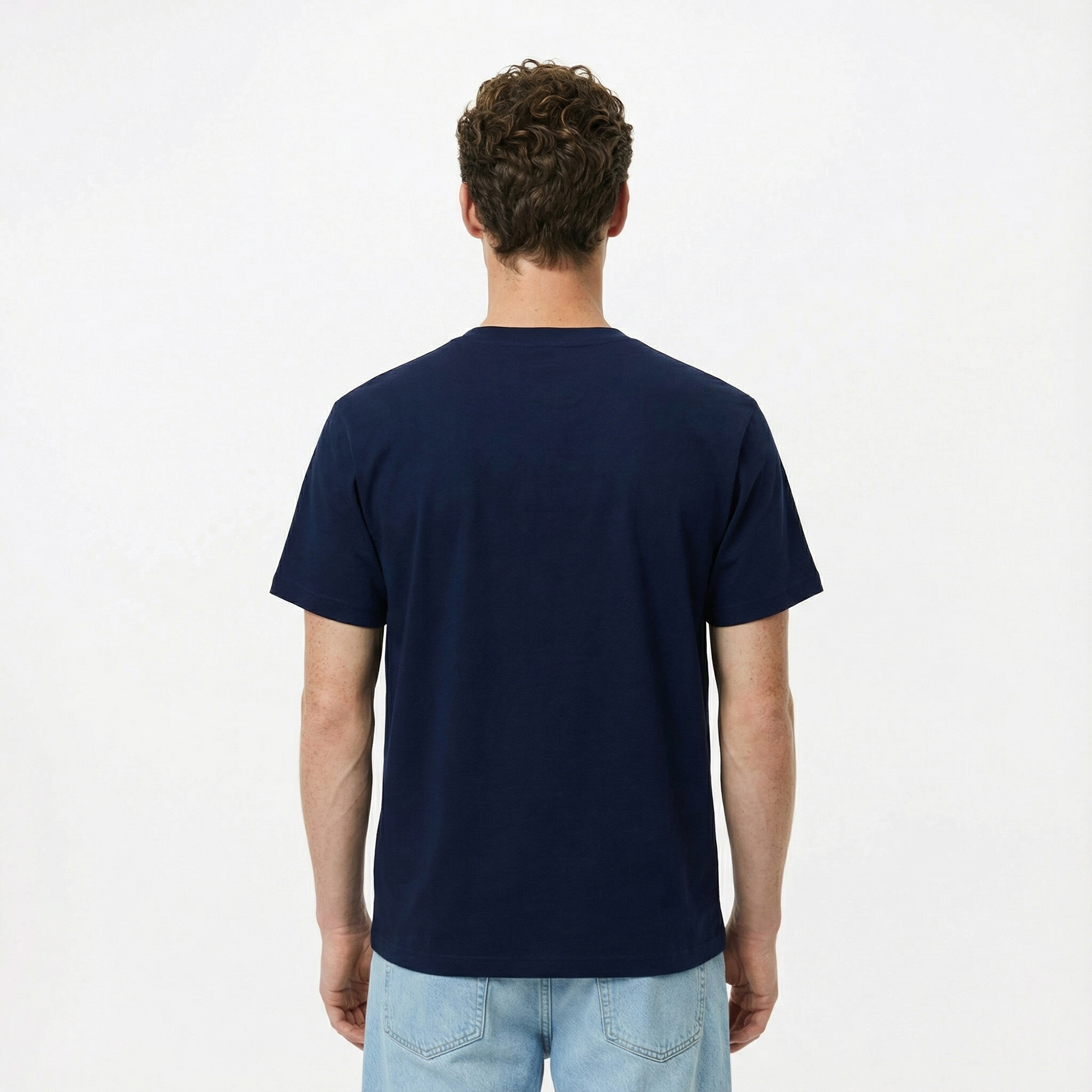 Lacoste Erkek Classic Fit Bisiklet Yaka Lacivert T-Shirt