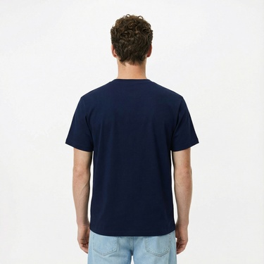  Lacoste Erkek Classic Fit Bisiklet Yaka Lacivert T-Shirt