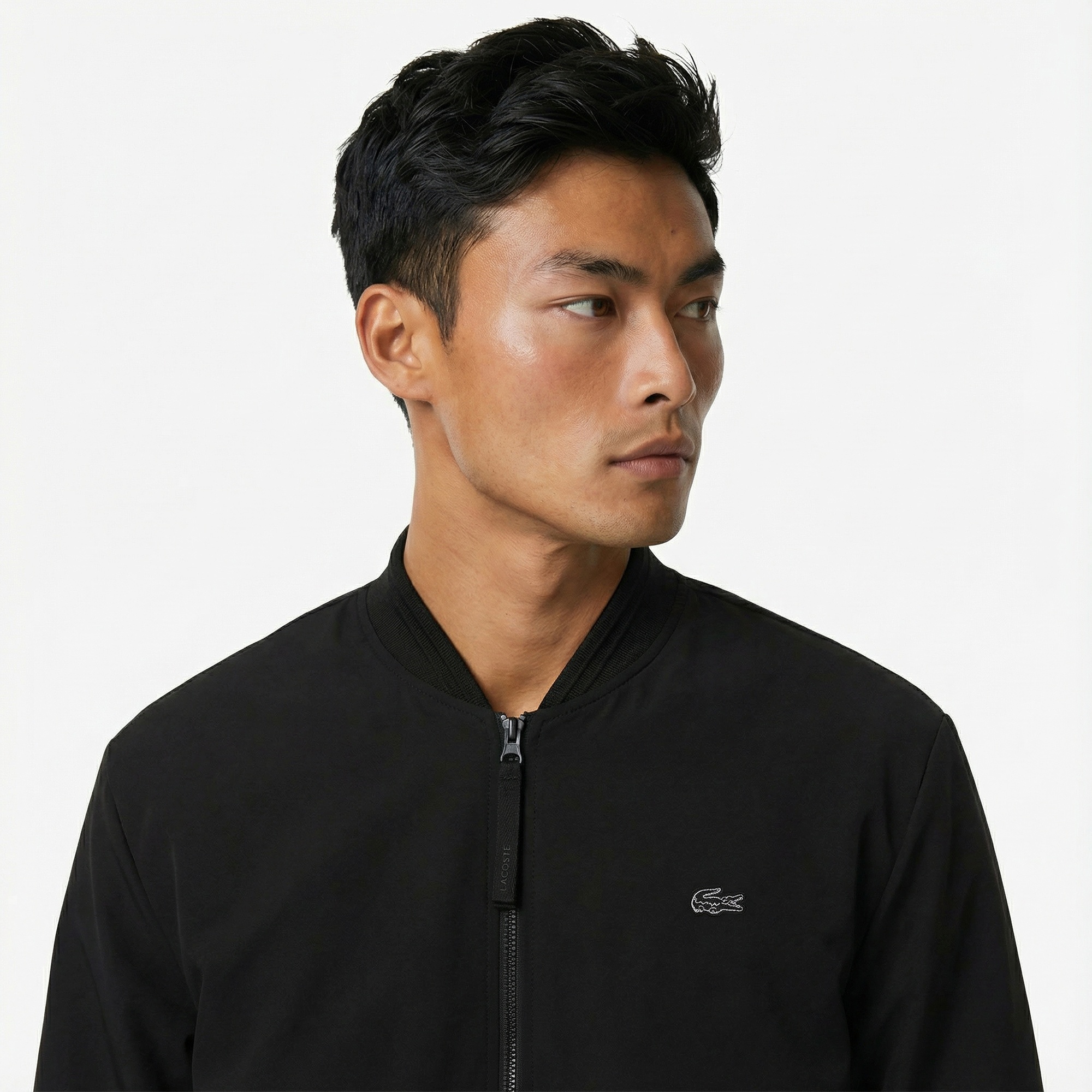 Lacoste Erkek Hakim Yaka Siyah Bomber Ceket