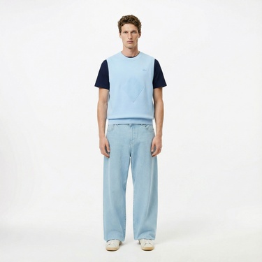  Lacoste Erkek Classic Fit Bisiklet Yaka Lacivert T-Shirt