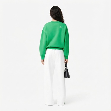  Lacoste Kadın Regular Fit Beyaz Eşofman Altı