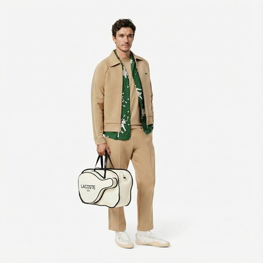  Lacoste Erkek Classic Fit Bisiklet Yaka Bej T-Shirt