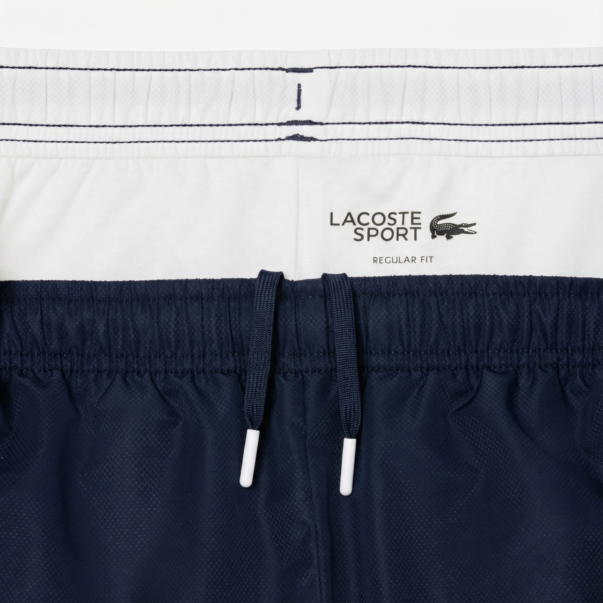 Lacoste Erkek Regular Fit Kapüşonlu Renk Bloklu Beyaz Eşofman Takımı