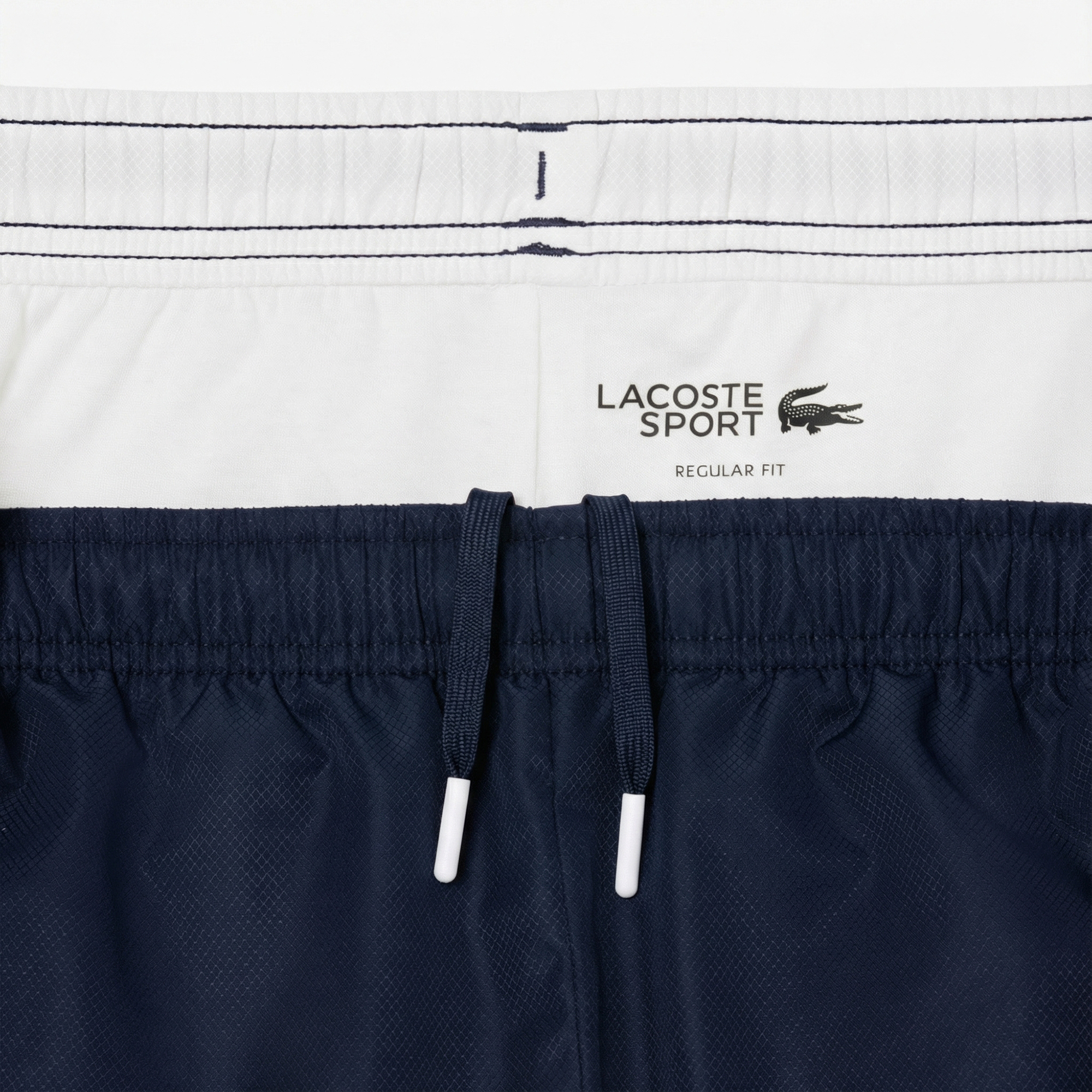  Lacoste Erkek Regular Fit Kapüşonlu Renk Bloklu Beyaz Eşofman Takımı