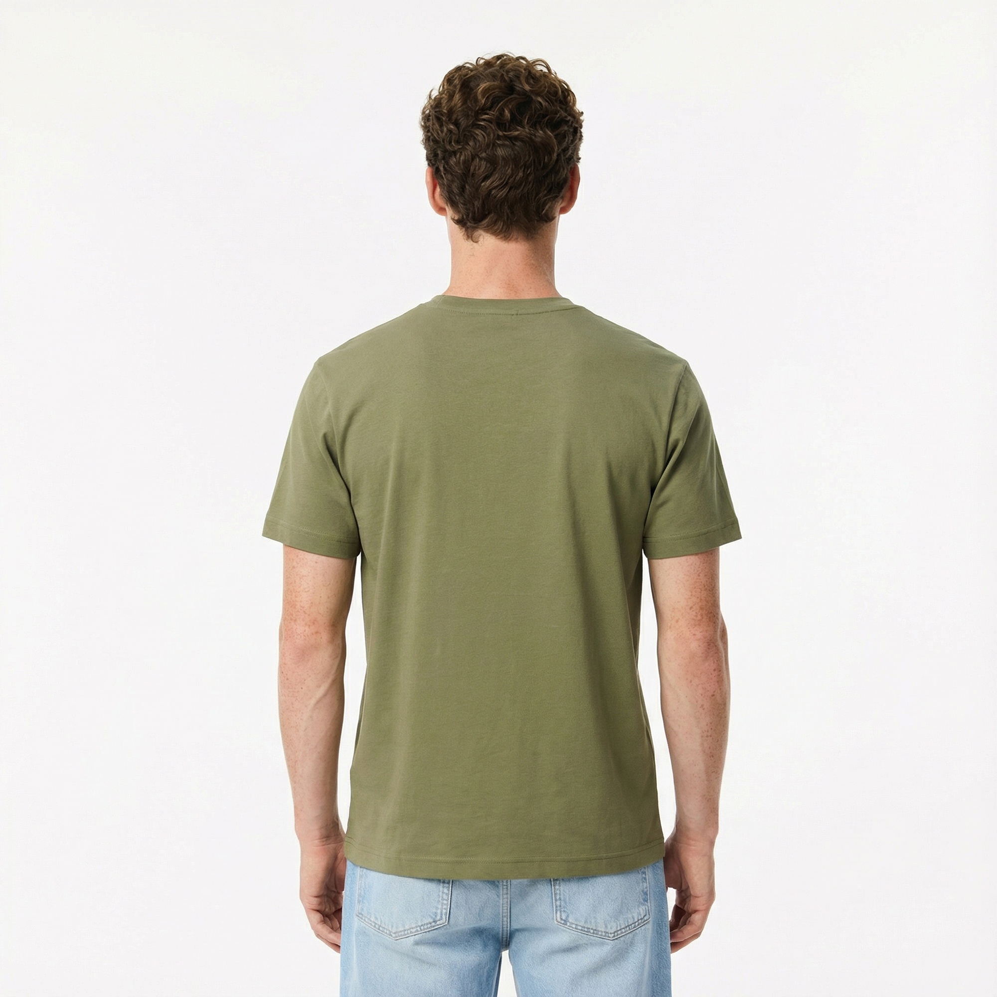 Lacoste Erkek Classic Fit Bisiklet Yaka Haki T-Shirt