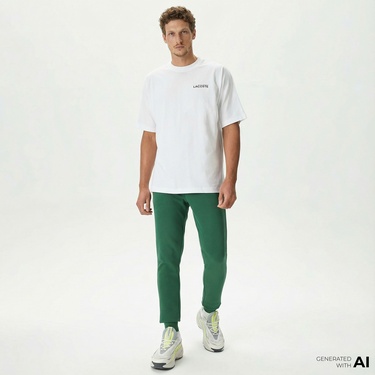  Lacoste Erkek Slim Fit Koyu Yeşil Eşofman Altı