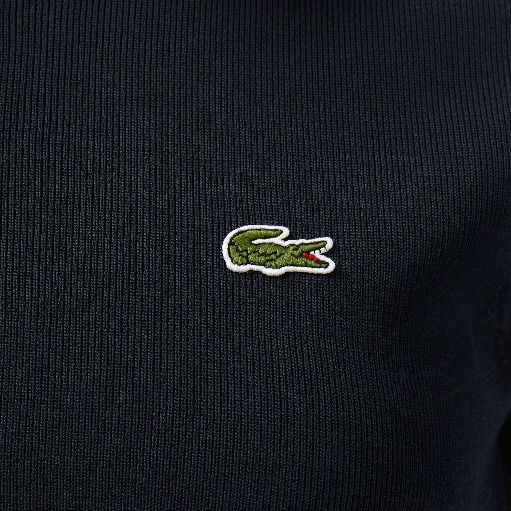 Lacoste Kadın Classic Fit Kısa Kollu Polo Yaka Renk Bloklu Lacivert Elbise