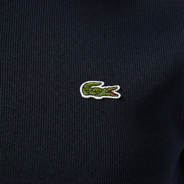  Lacoste Kadın Classic Fit Kısa Kollu Polo Yaka Renk Bloklu Lacivert Elbise