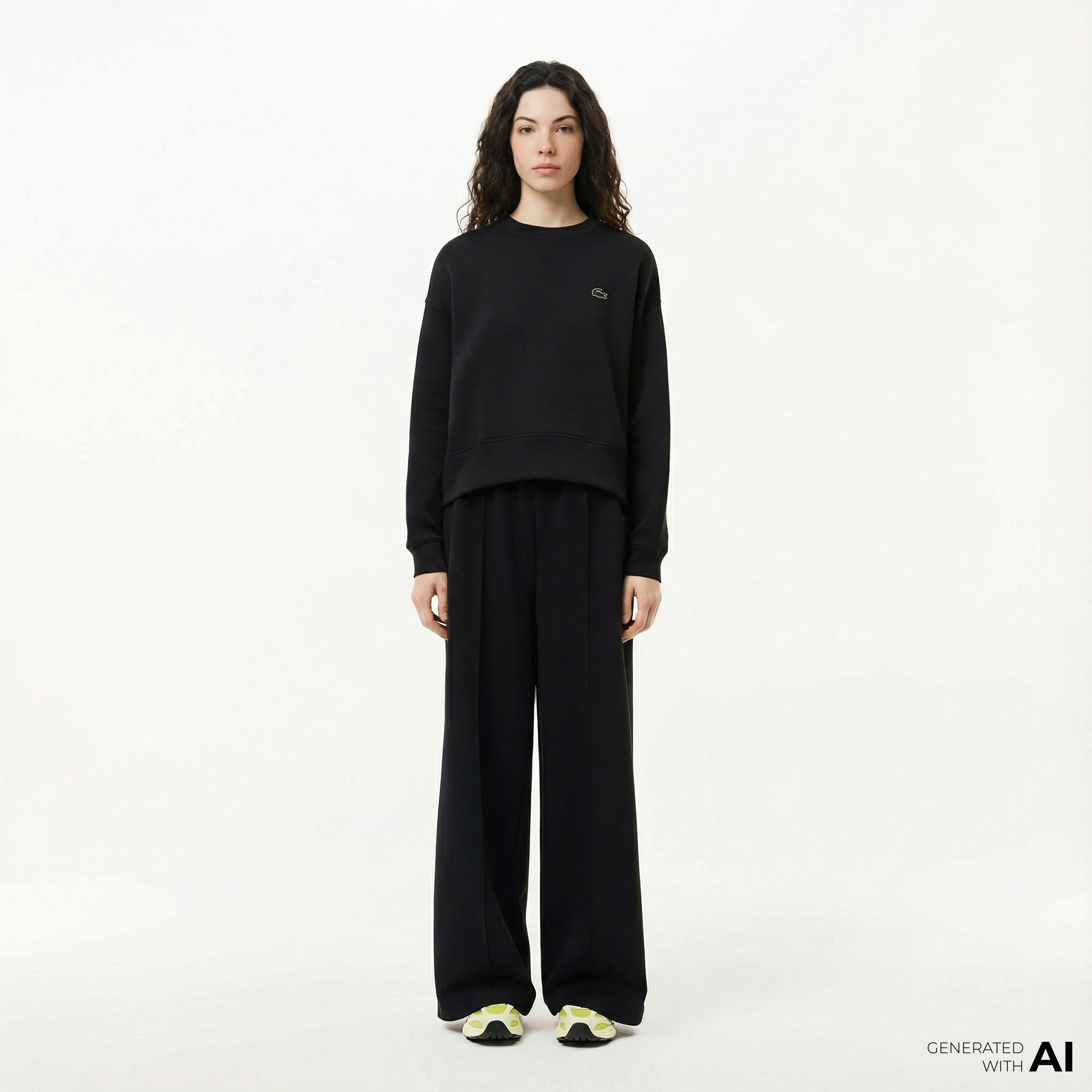 Lacoste Kadın Regular Fit Siyah Eşofman Altı