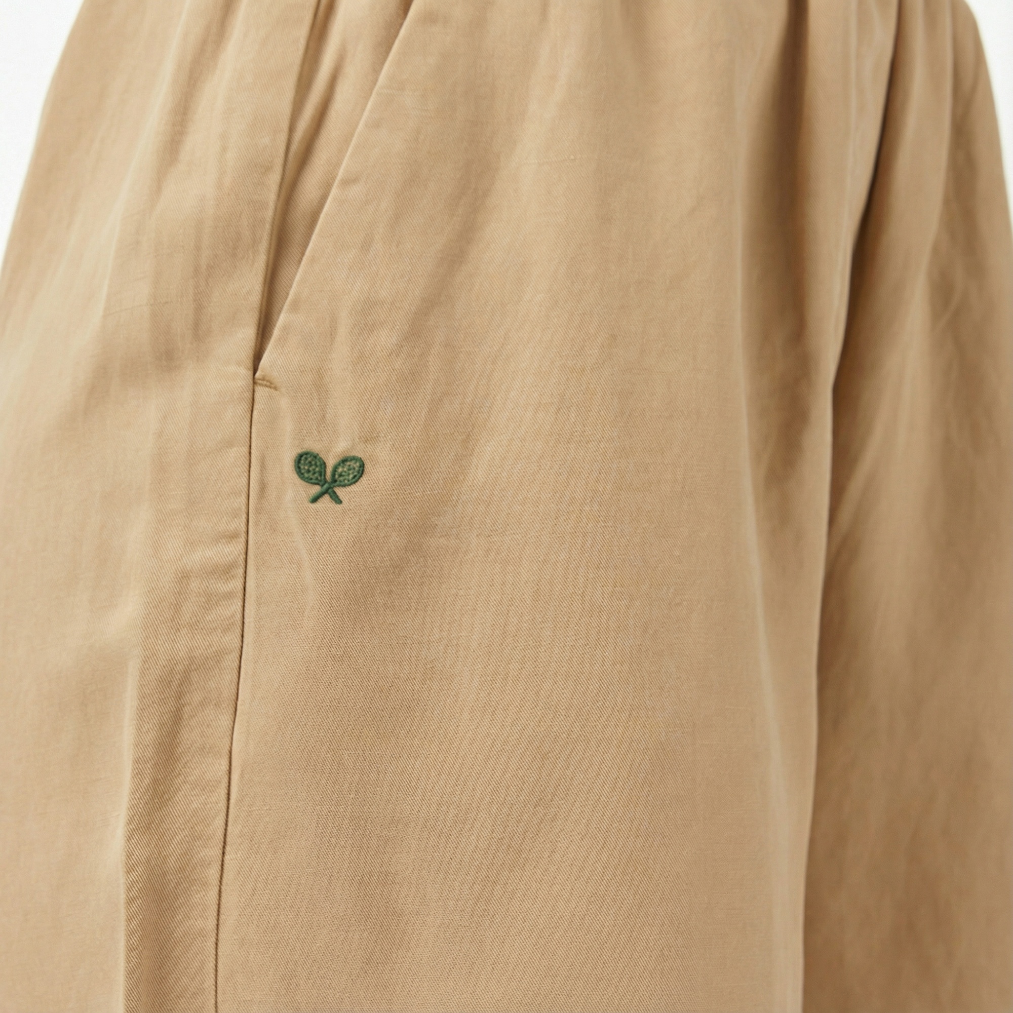 Lacoste Kadın Regular Fit Bej Bermuda Şort